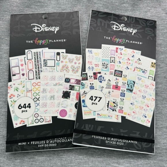 Other - New. Set of 2 The Happy Planner Disney Mickey & Friends Sticker Books